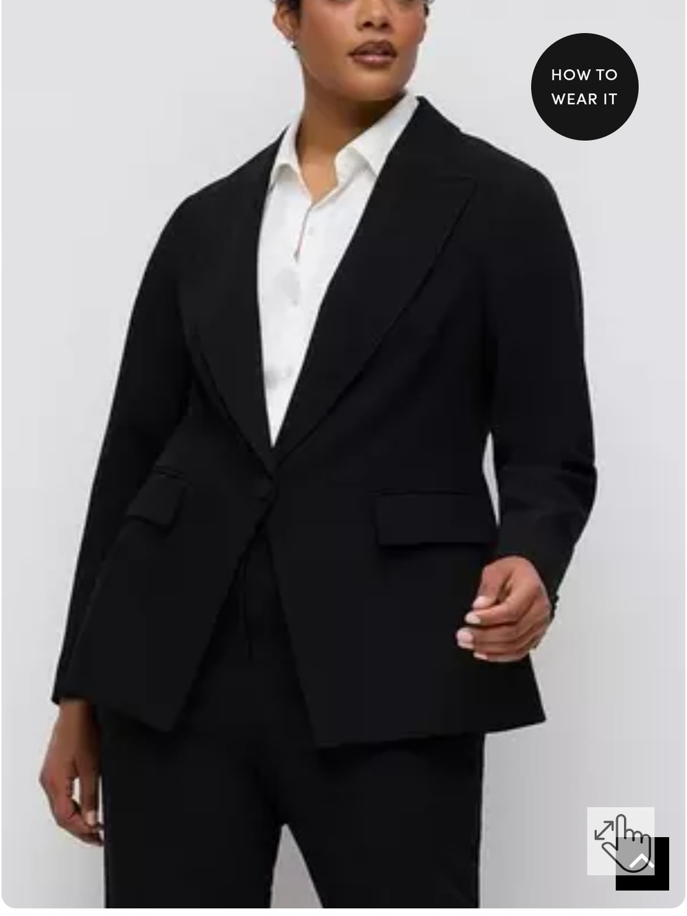 Torrid Stidio Twill Black Single-Button Blazer - Picture 1 of 8
